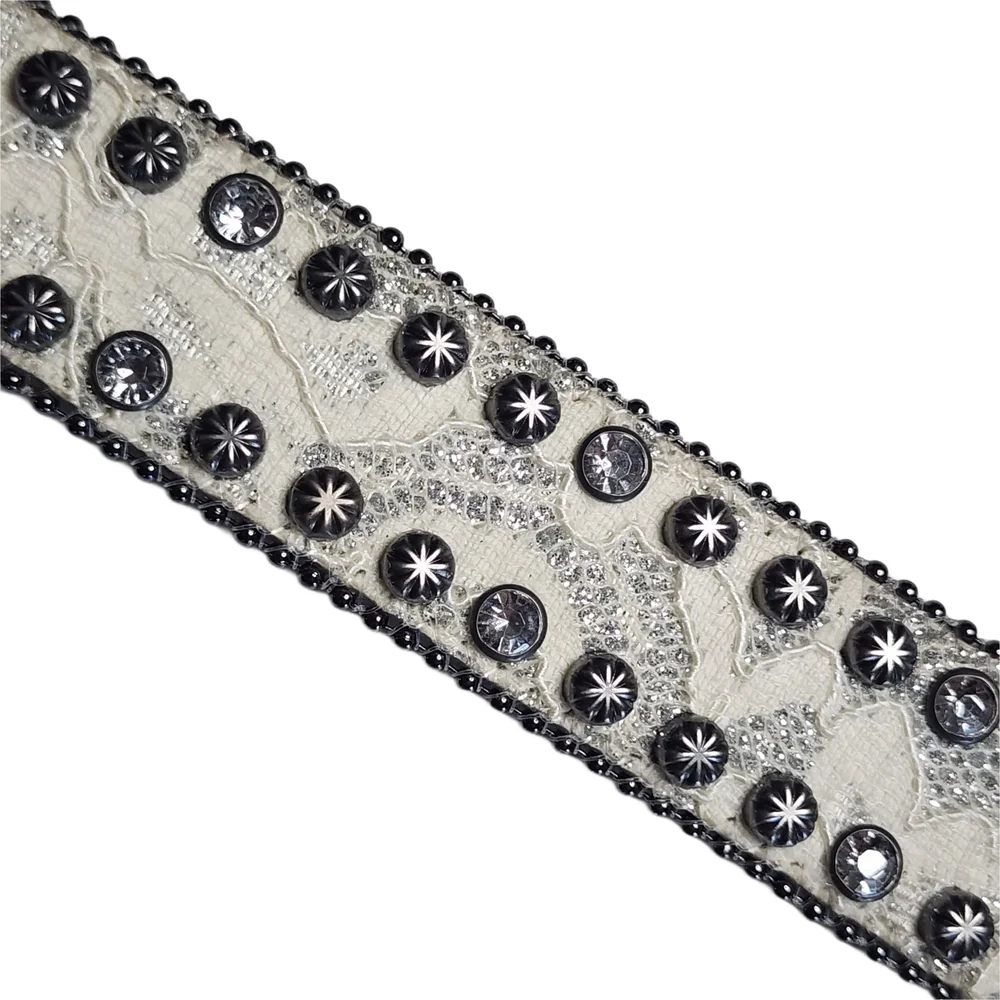Shyanne Girls Western Belt Size 20 Rhinestone Studded Engraved Buckle Cowgirl